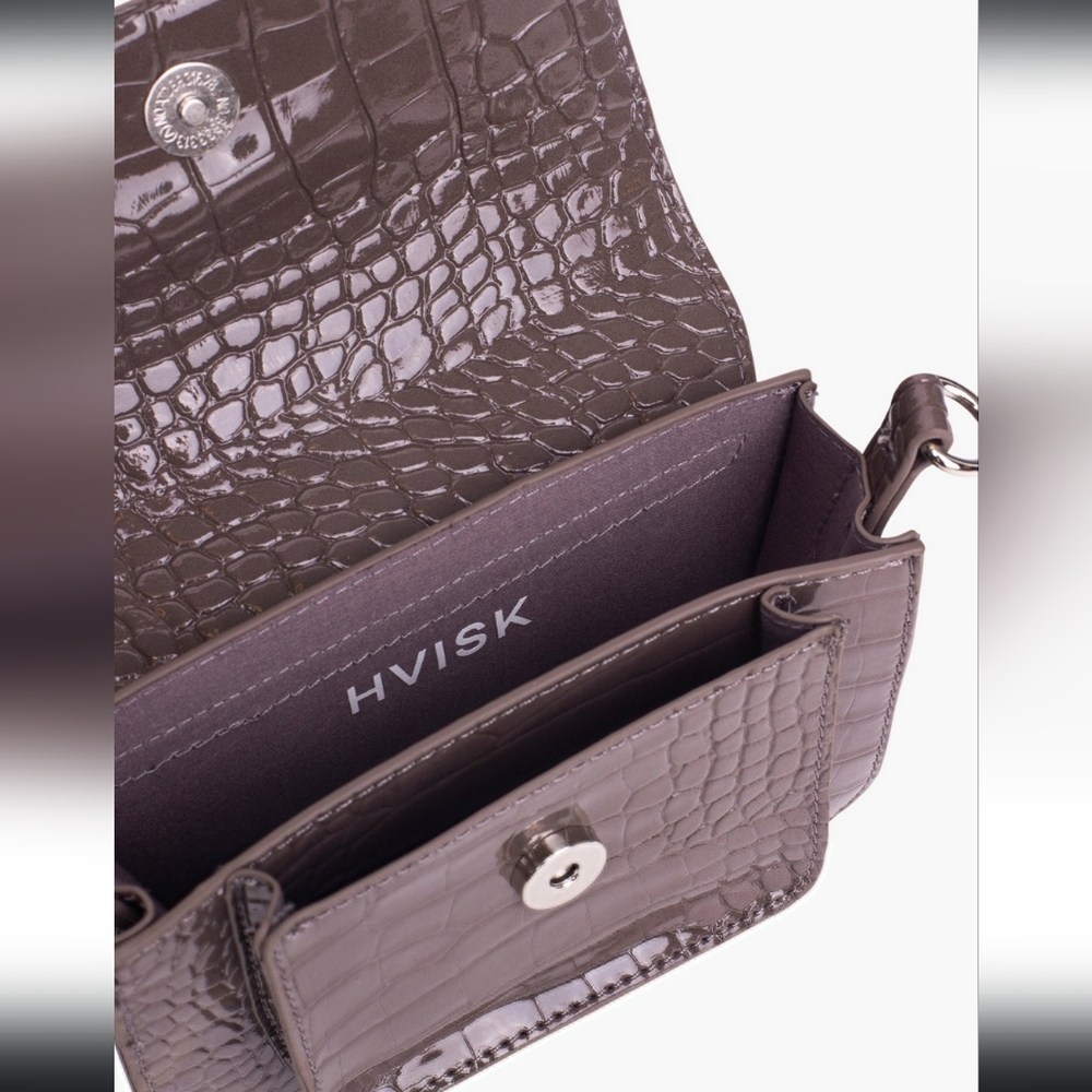 HVISK Cayman Charcoal Mini Crossover Bag NWT